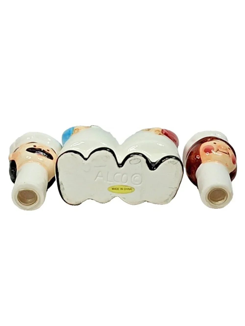Alco Shakeables Chef And Baker Salt And Pepper Head Shakers NIB 5